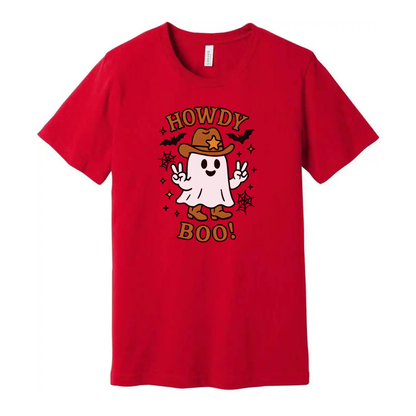 Howdy Boo Unisex T Shirt Halloween Graphic Tee For All