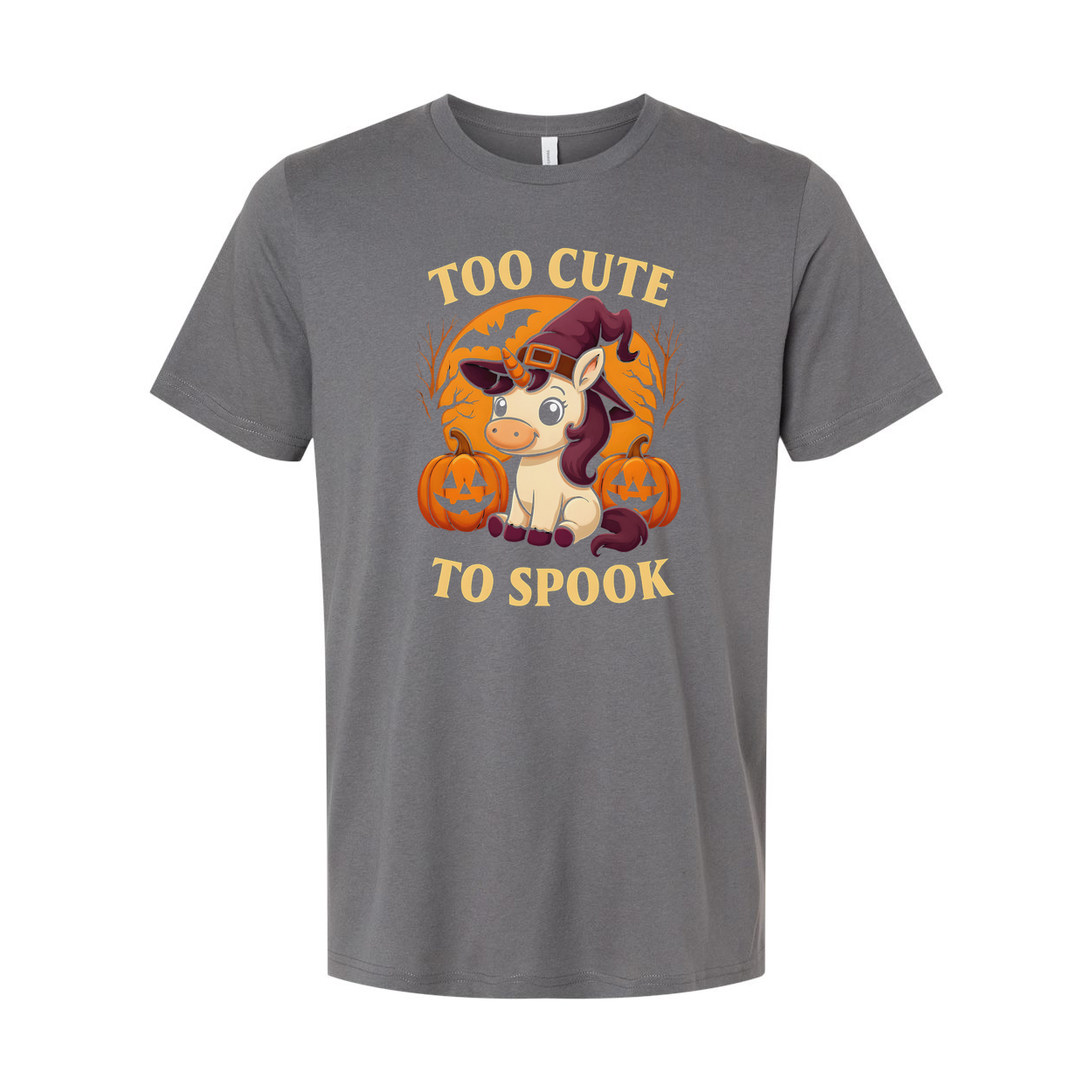 Too Cute to Spook Unisex Halloween Graphic Tee Shirt