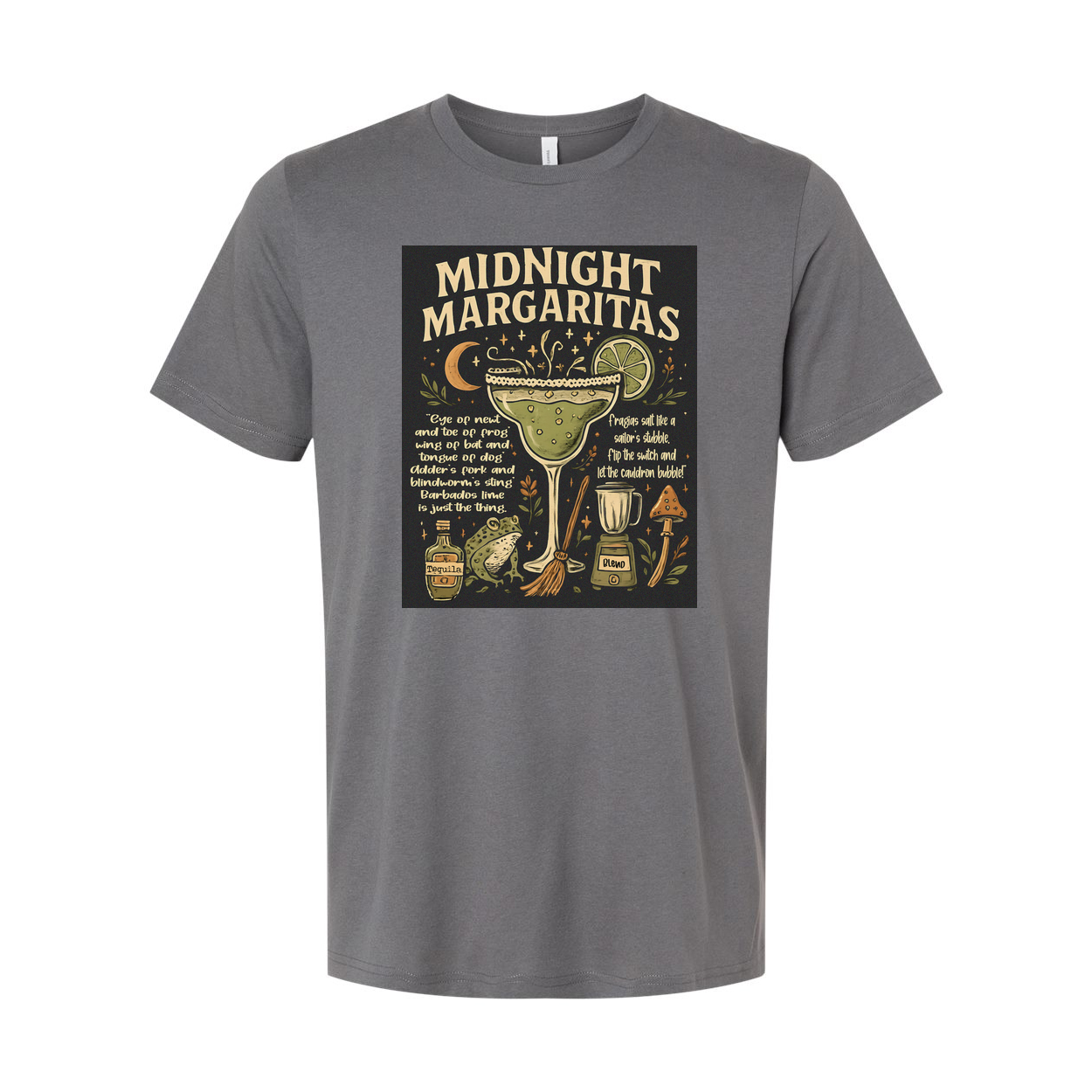 Midnight Margarita Glass Quotes Unisex T Shirt On Black
