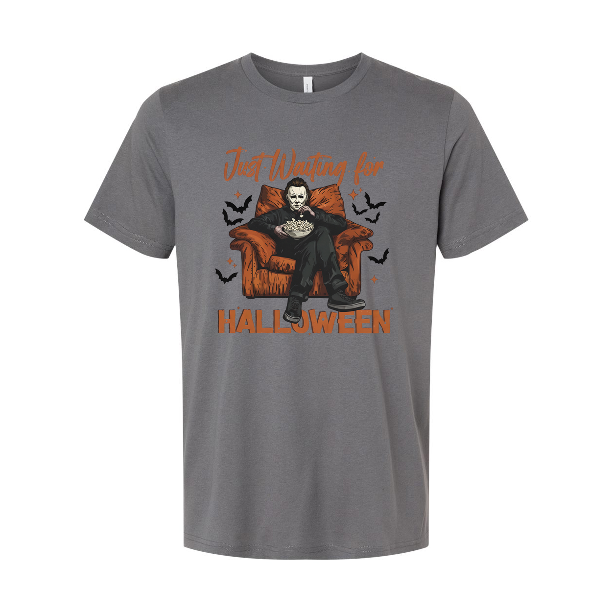 Just Waiting For Halloween Unisex T Shirt Graphic Design