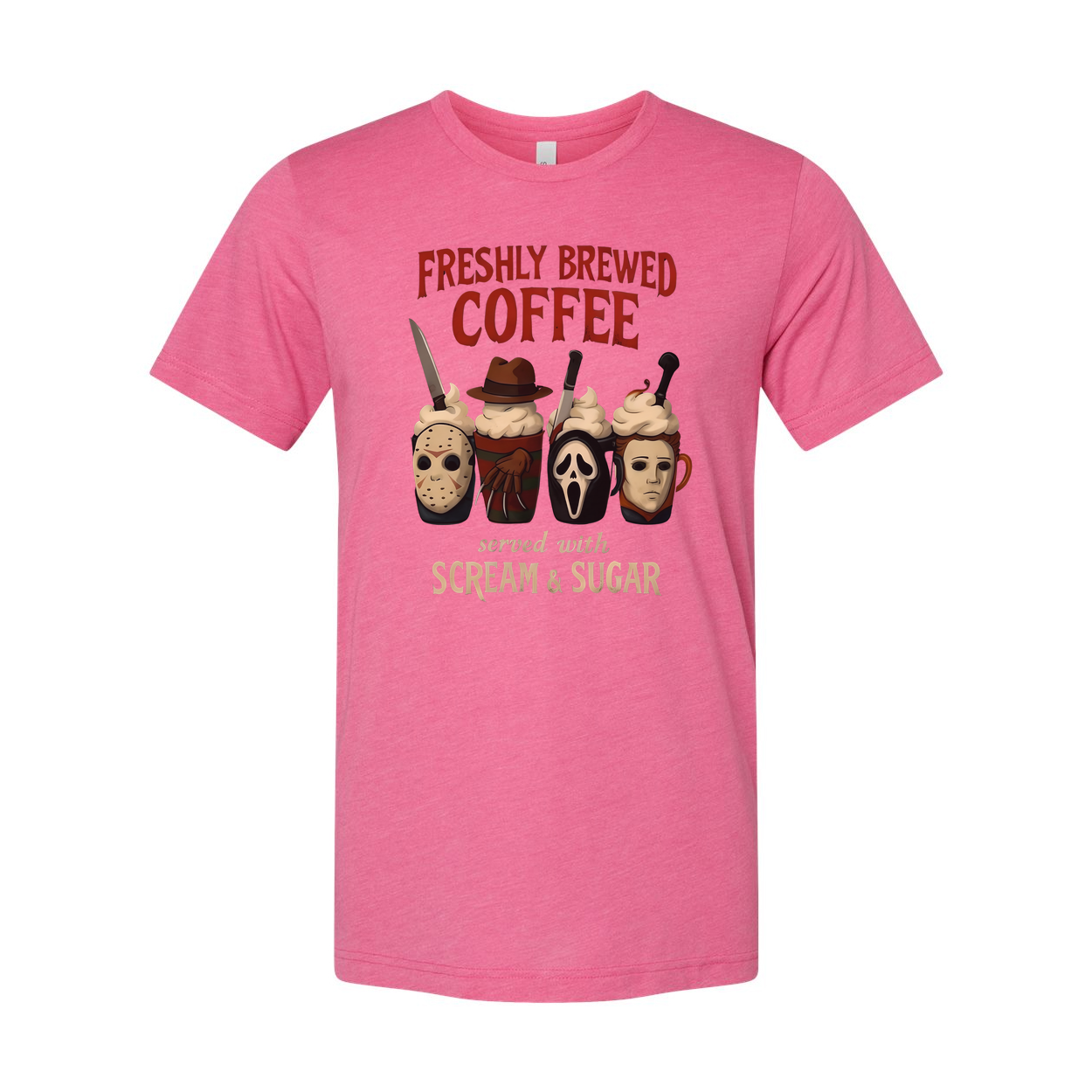 Whimsical Horror Coffee Mugs Featuring Iconic Frights Tee