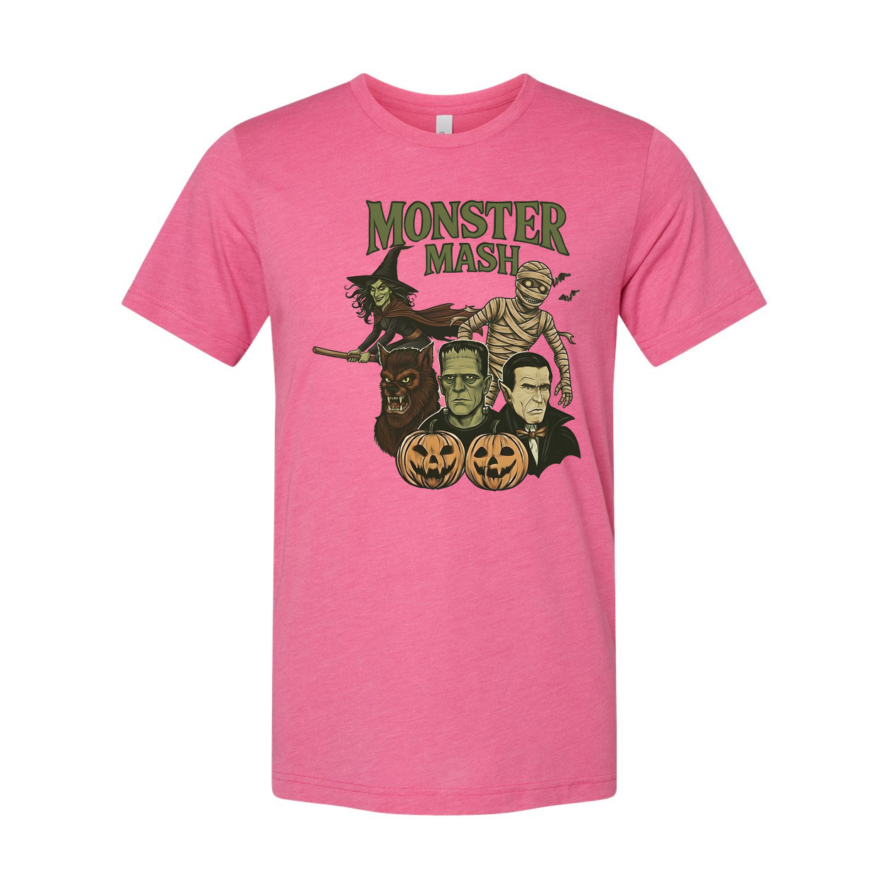 Vintage Monster Mash Unisex T Shirt Graphic Tee Halloween