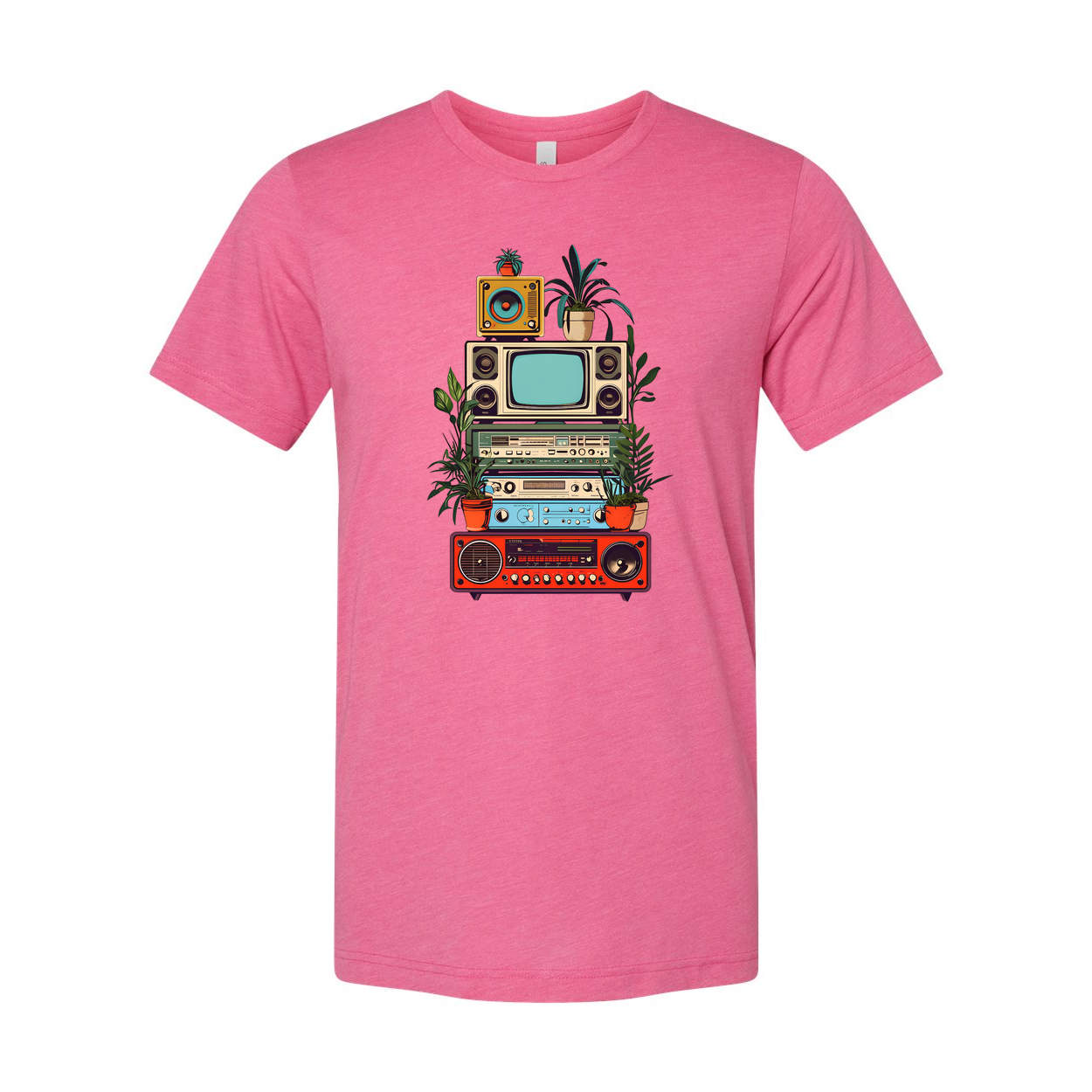 Vintage Electronics Stack Retro Unisex T Shirt Graphic Tee