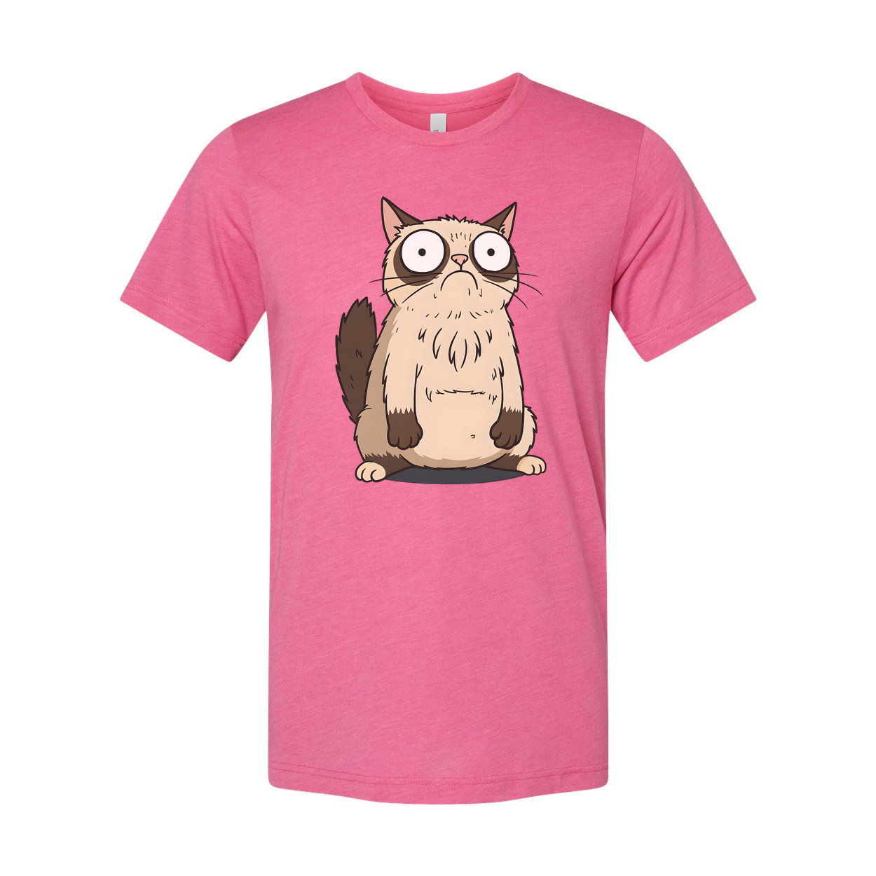 Surprised Cartoon Cat Unisex T Shirt Graphic Tee Design