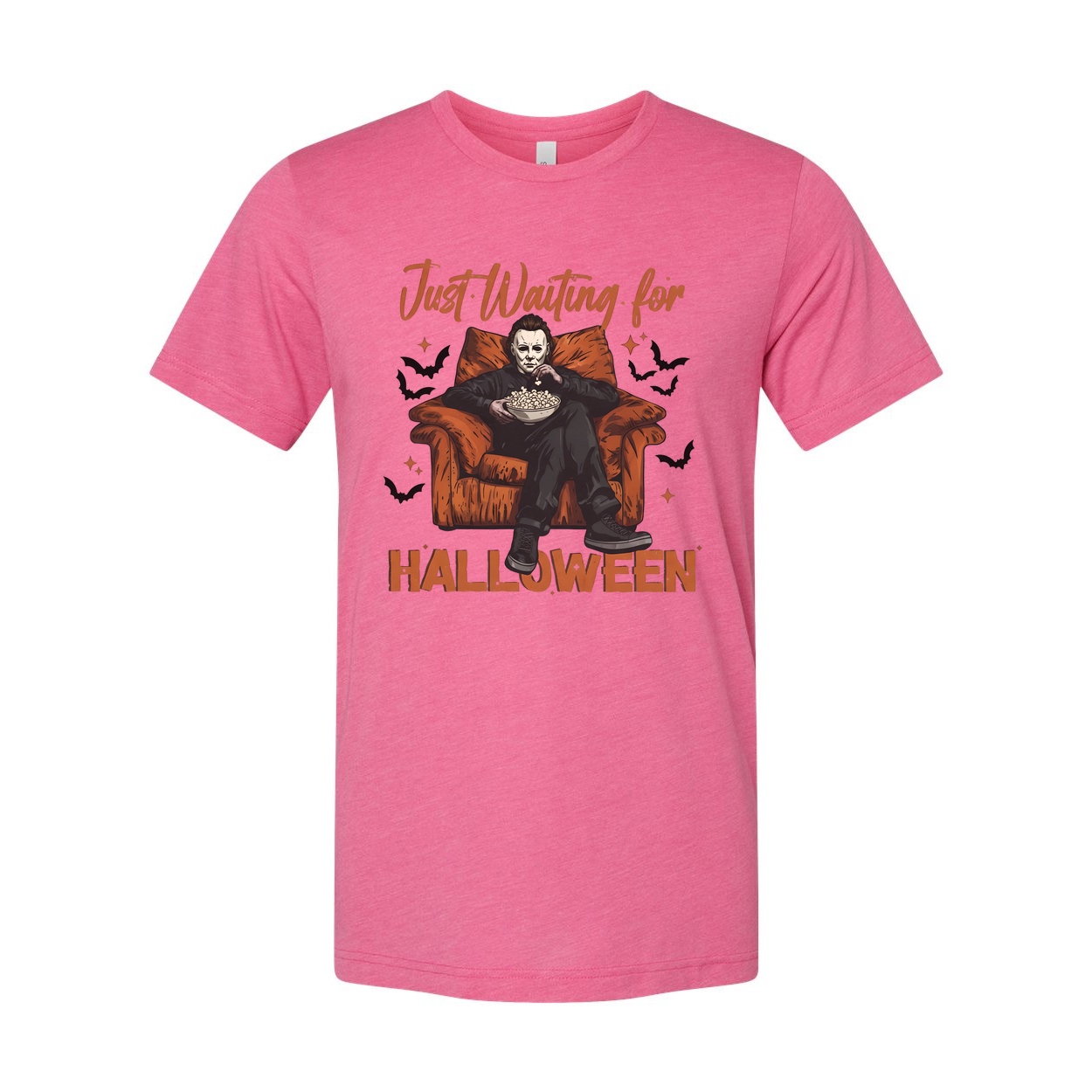 Just Waiting For Halloween Unisex T Shirt Graphic Design