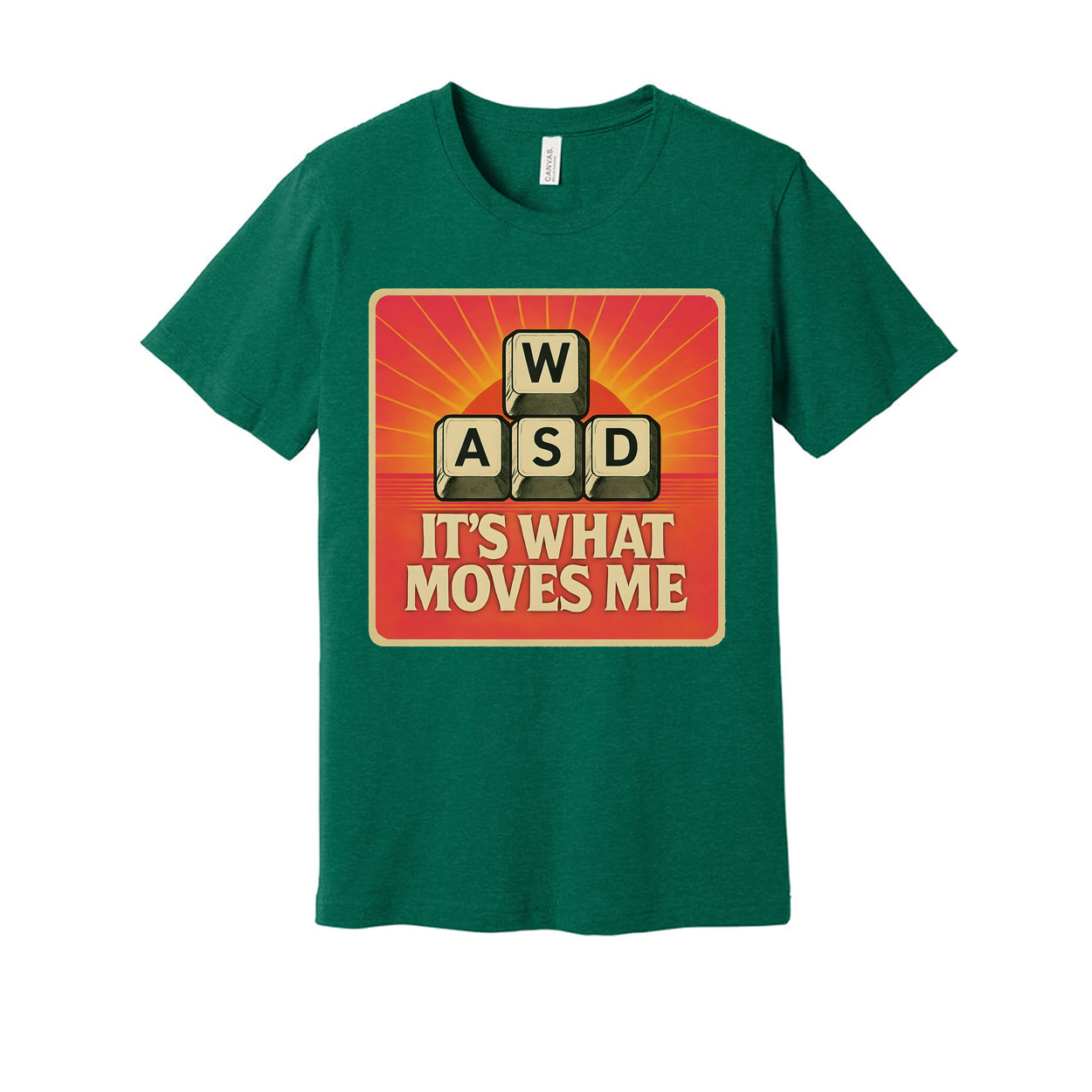 Vintage Graphic WASD Its What Moves Me Unisex T Shirt