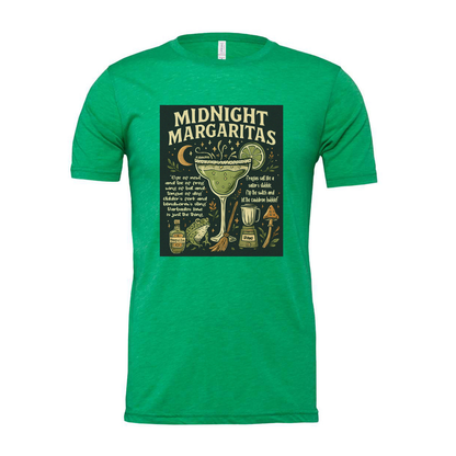 Midnight Margarita Glass Quotes Unisex T Shirt On Black