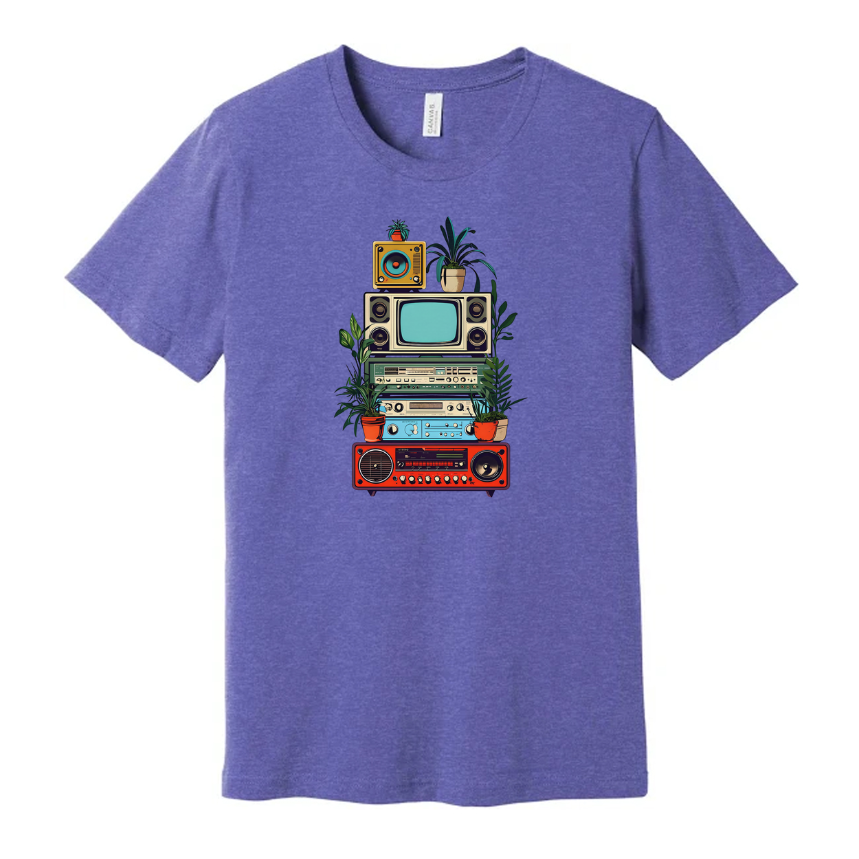 Vintage Electronics Stack Retro Unisex T Shirt Graphic Tee