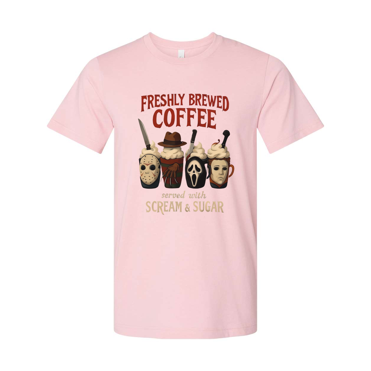 Whimsical Horror Coffee Mugs Featuring Iconic Frights Tee
