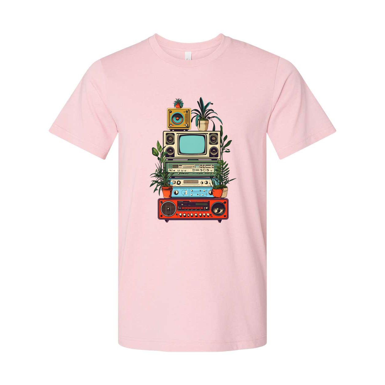 Vintage Electronics Stack Retro Unisex T Shirt Graphic Tee
