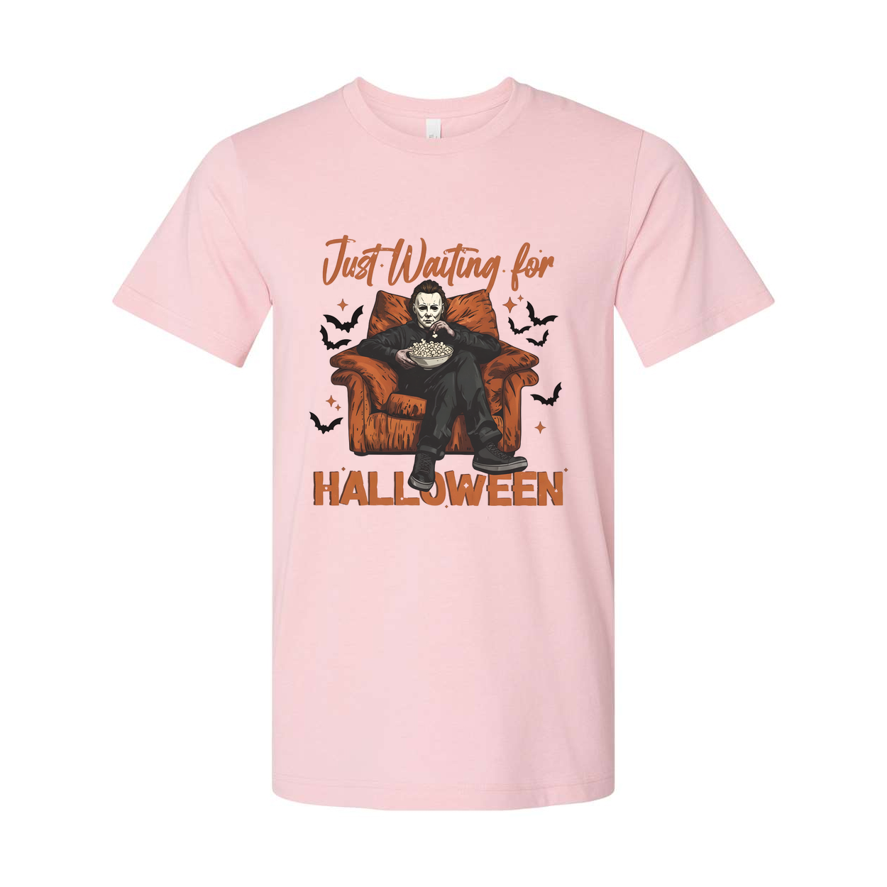 Just Waiting For Halloween Unisex T Shirt Graphic Design