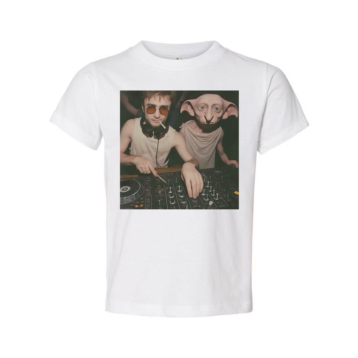 Harry Potter And Dobby DJ Unisex Graphic Tee Shirt Edition