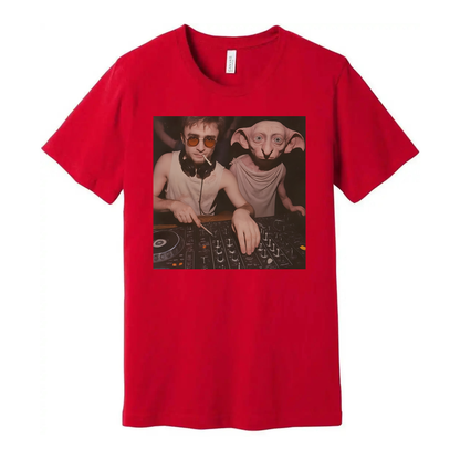 Harry Potter And Dobby DJ Unisex Graphic Tee Shirt Edition
