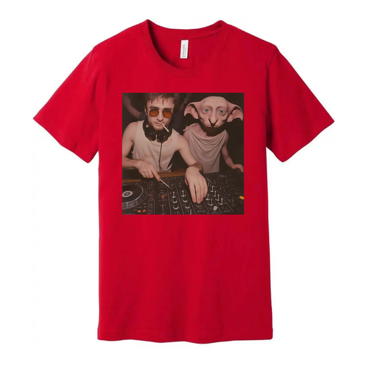 Harry Potter And Dobby DJ Unisex Graphic Tee Shirt Edition