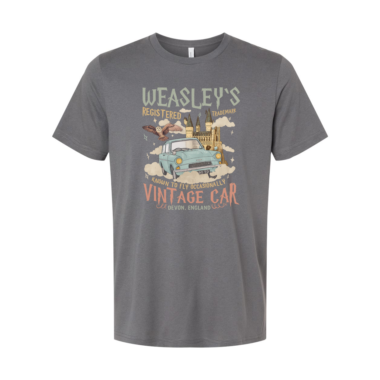 Weasleys Vintage Car Graphic Unisex Short Sleeve T Shirt