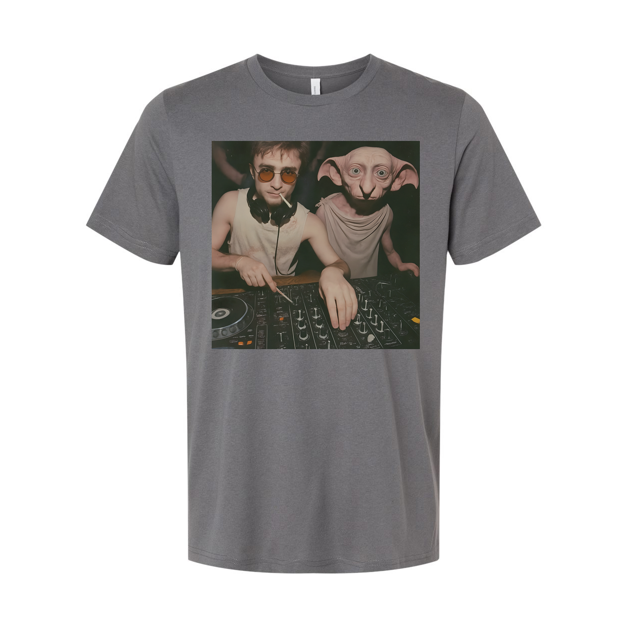 Harry Potter And Dobby DJ Unisex Graphic Tee Shirt Edition