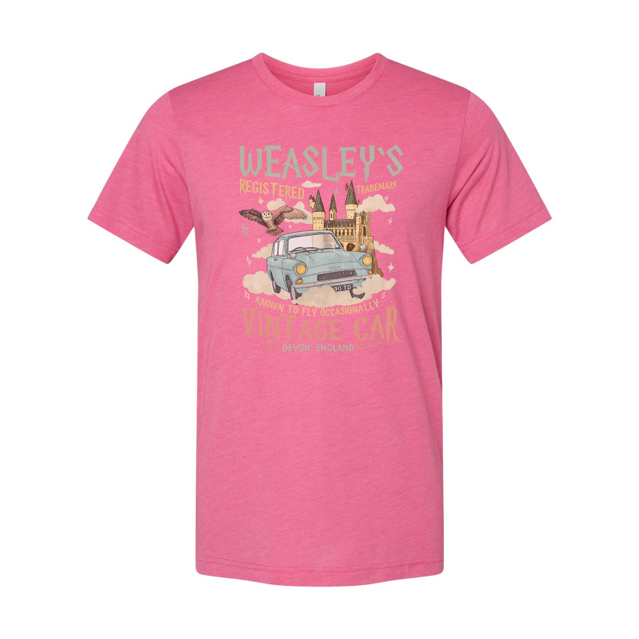 Weasleys Vintage Car Graphic Unisex Short Sleeve T Shirt