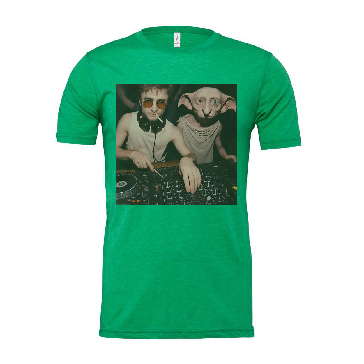 Harry Potter And Dobby DJ Unisex Graphic Tee Shirt Edition
