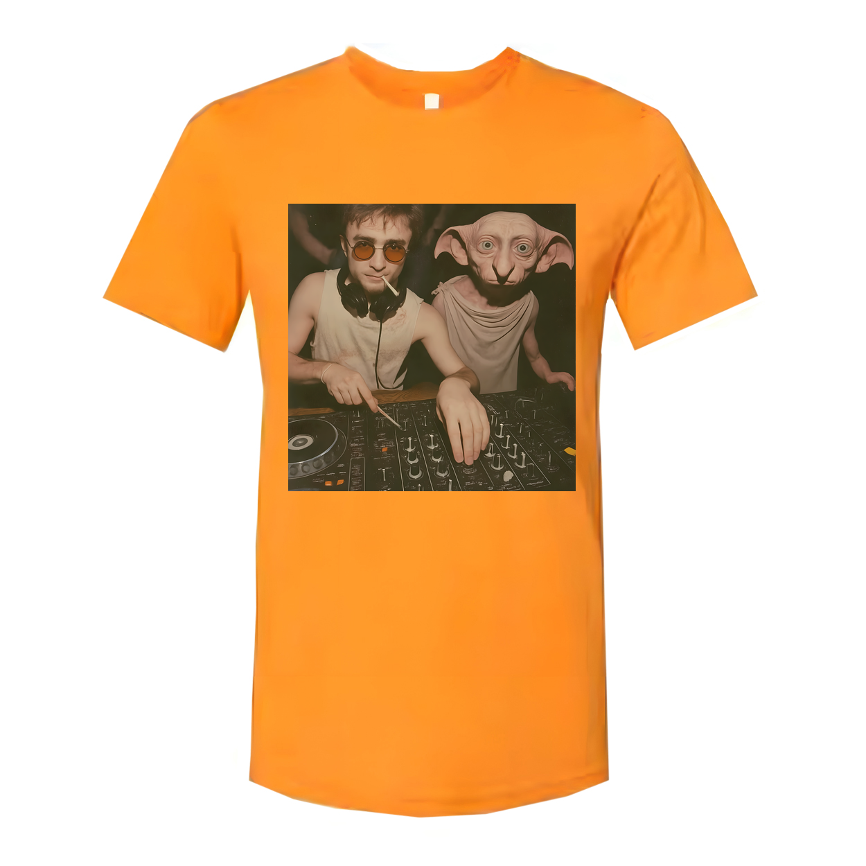 Harry Potter And Dobby DJ Unisex Graphic Tee Shirt Edition