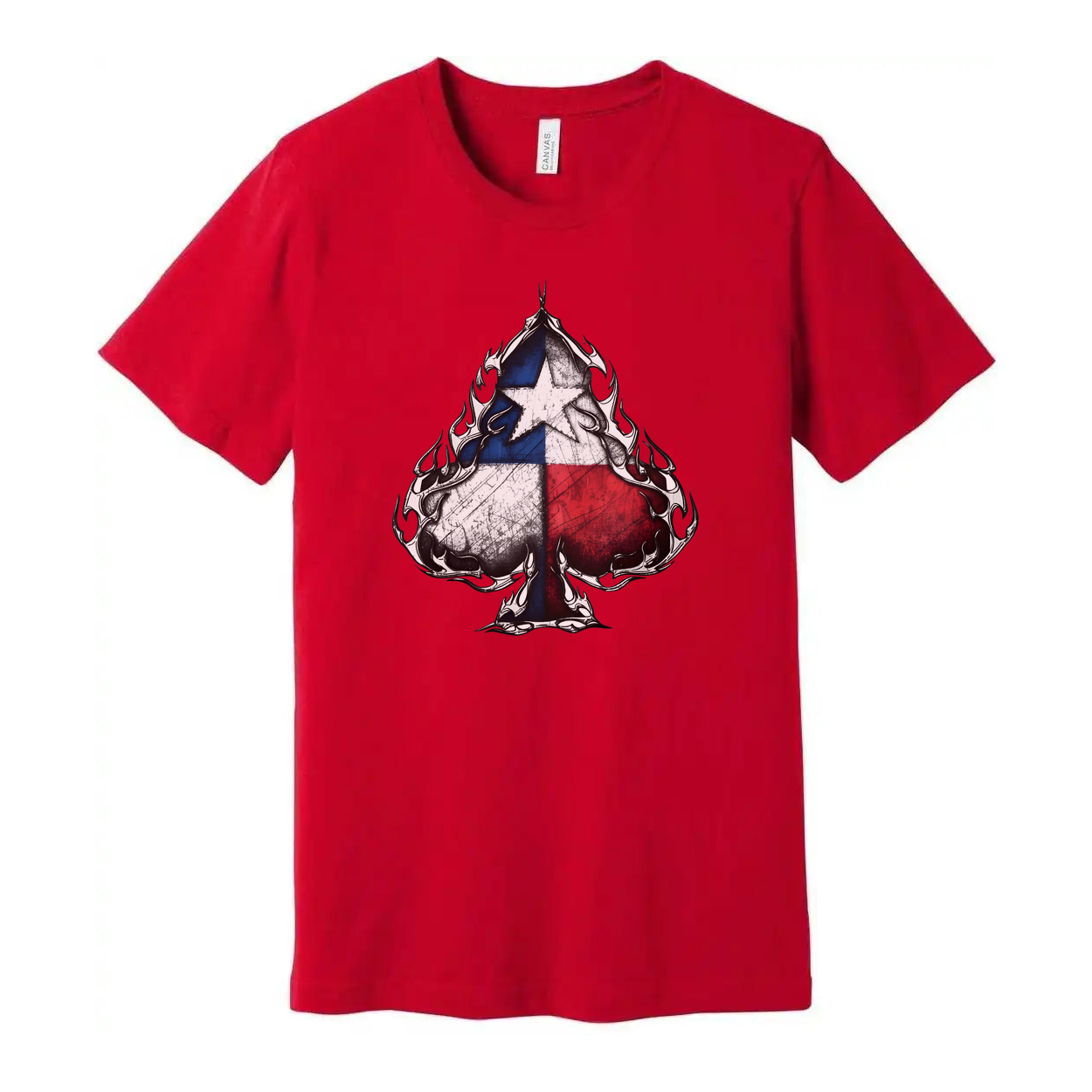 Texas Flag Spade Graphic Unisex T Shirt