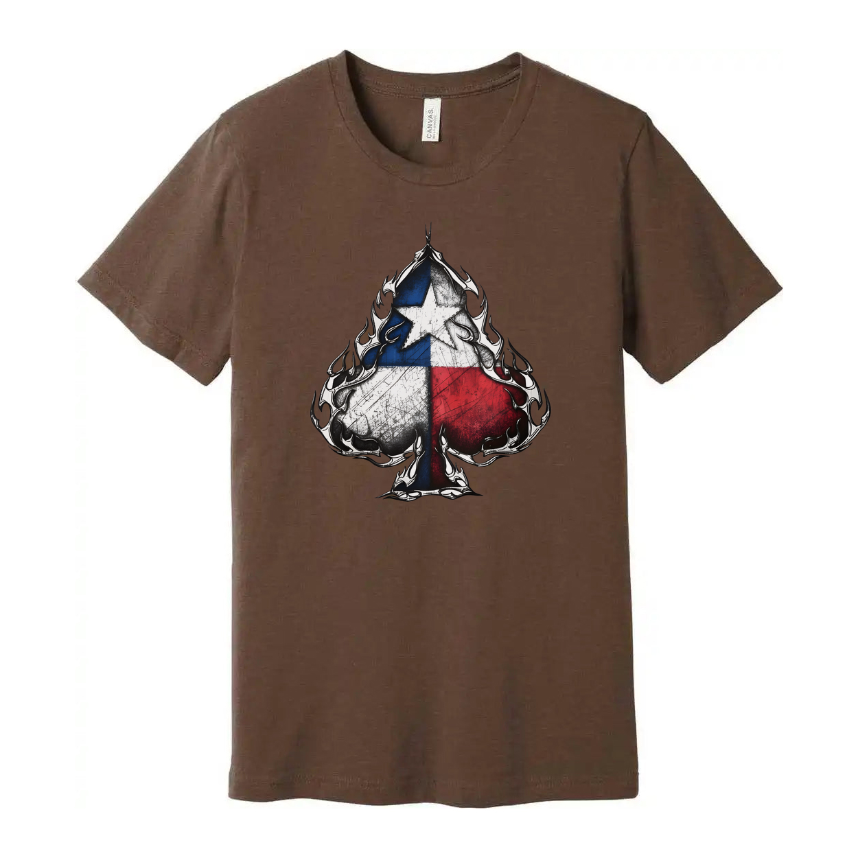 Texas Flag Spade Graphic Unisex T Shirt