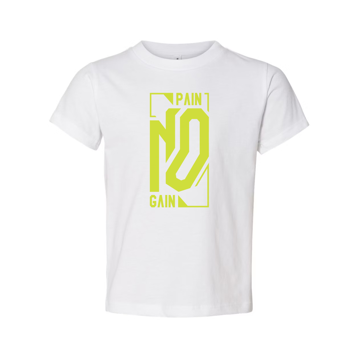 Pain No Gain Graphic T Shirt Unisex White Short Sleeve Cotton Tee For Workout Gear