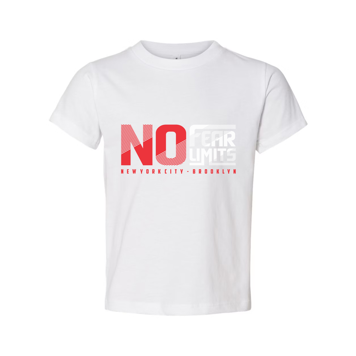 No Fear Limits Graphic T Shirt Unisex Short Sleeve With New York City Brooklyn Design