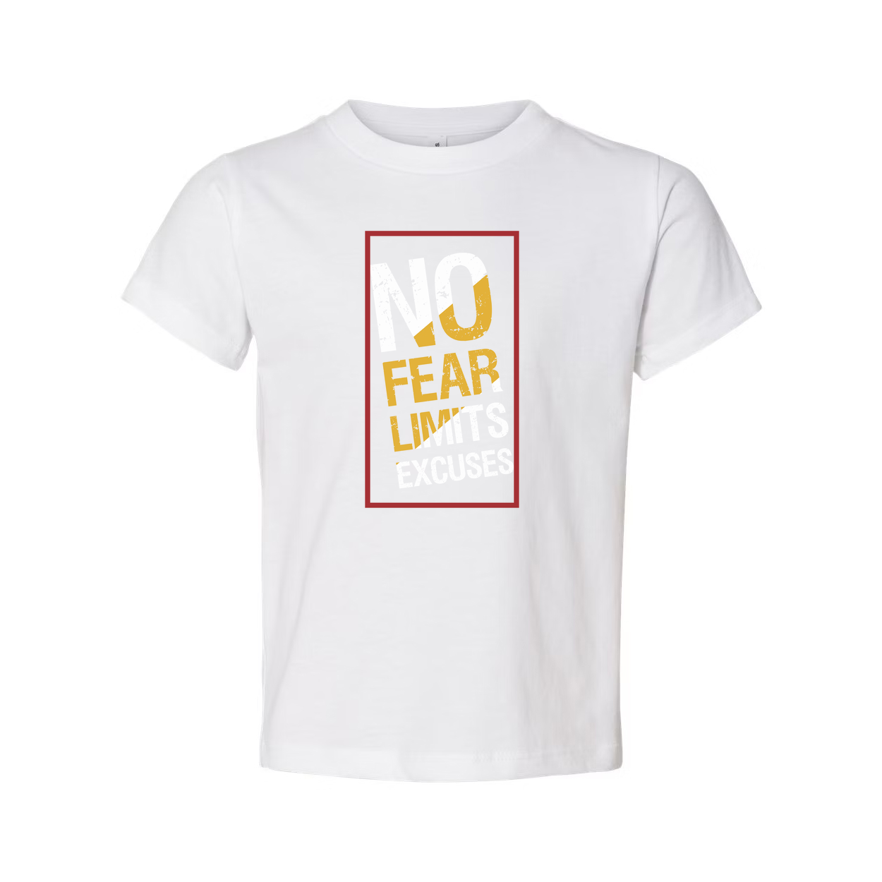 Unisex No Fear Limits Excuses Graphic T Shirt For Workouts And Fitness Apparel Collection
