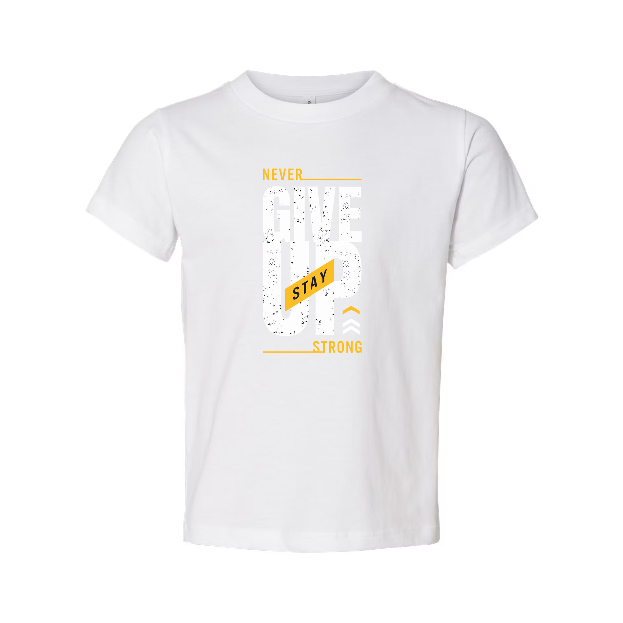 Never Give Up Stay Strong Graphic T Shirt For Men And Women Unisex Short Sleeve Cotton Tee