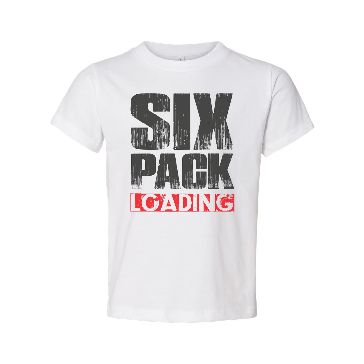 Six Pack Loading Graphic T Shirt Unisex Fitness Tee For Men And Women Casual Wear