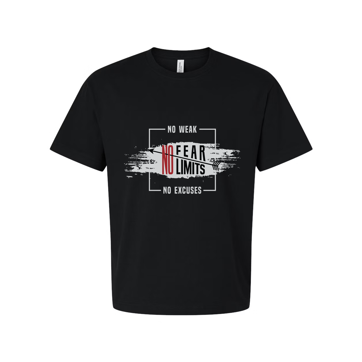 No Fear No Limits Unisex Graphic T Shirt For Gym Workout Running Training And Fitness Enthusiasts