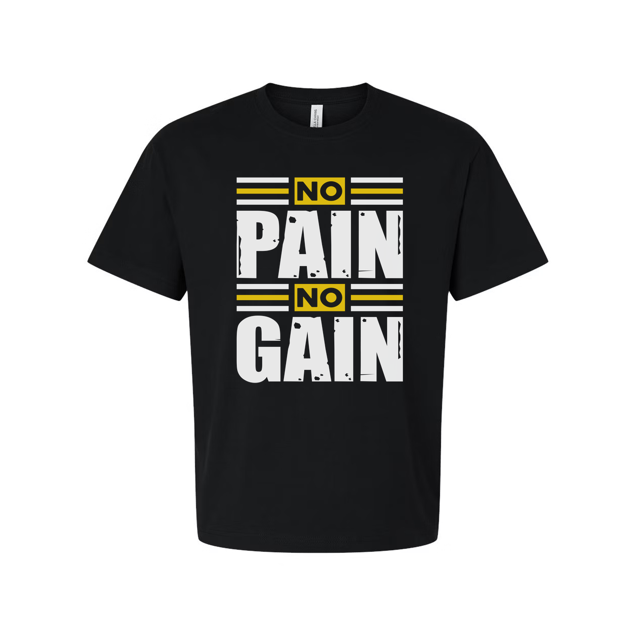 Unisex No Pain No Gain Graphic T Shirt For Workout Gym Training And Fitness Enthusiasts