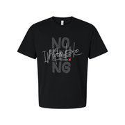 No Thing Distressed Graphic Tee Unisex Short Sleeve Cotton T Shirt For Men And Women