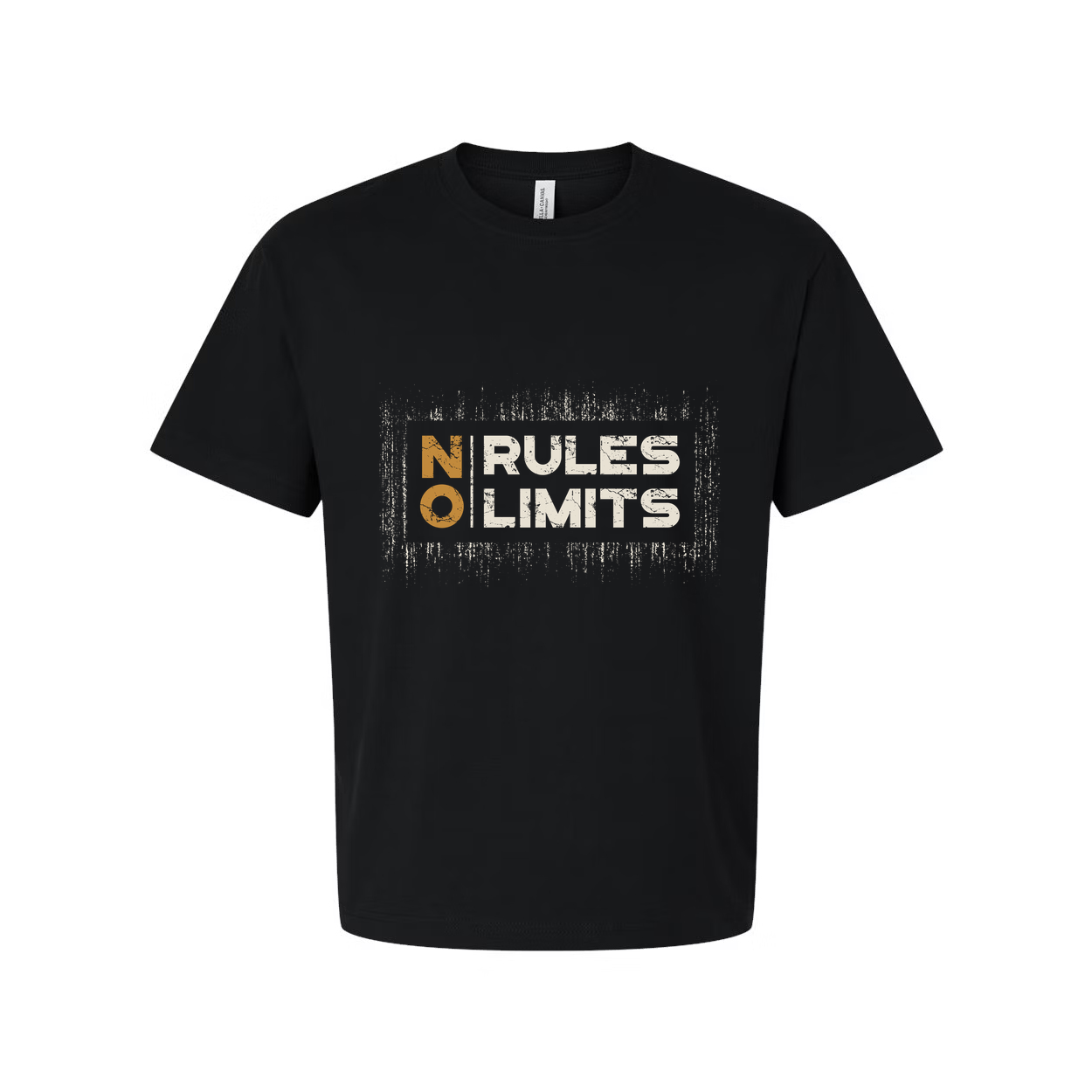 Unisex No Rules No Limits Graphic T Shirt White Short Sleeve Cotton Breathable Tee