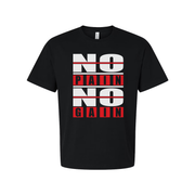 No Pain No Gain Unisex Graphic T Shirt Short Sleeve White Cotton Tee For Workout And Training