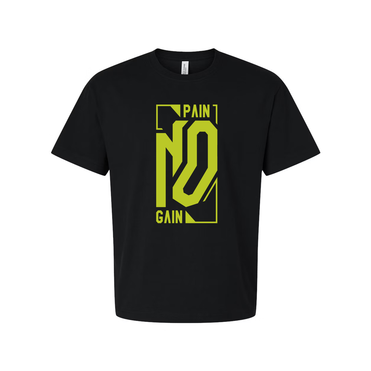 Pain No Gain Graphic T Shirt Unisex White Short Sleeve Cotton Tee For Workout Gear