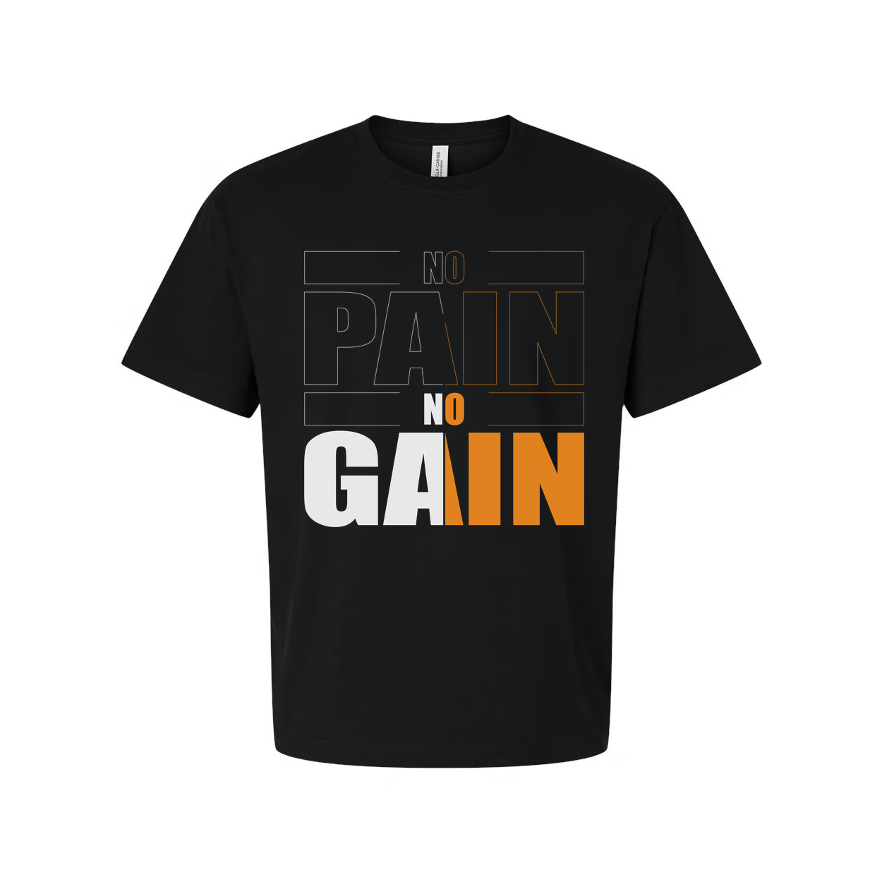No Pain No Gain Unisex T Shirt White Graphic Tee For Gym Fitness Enthusiasts Athletes