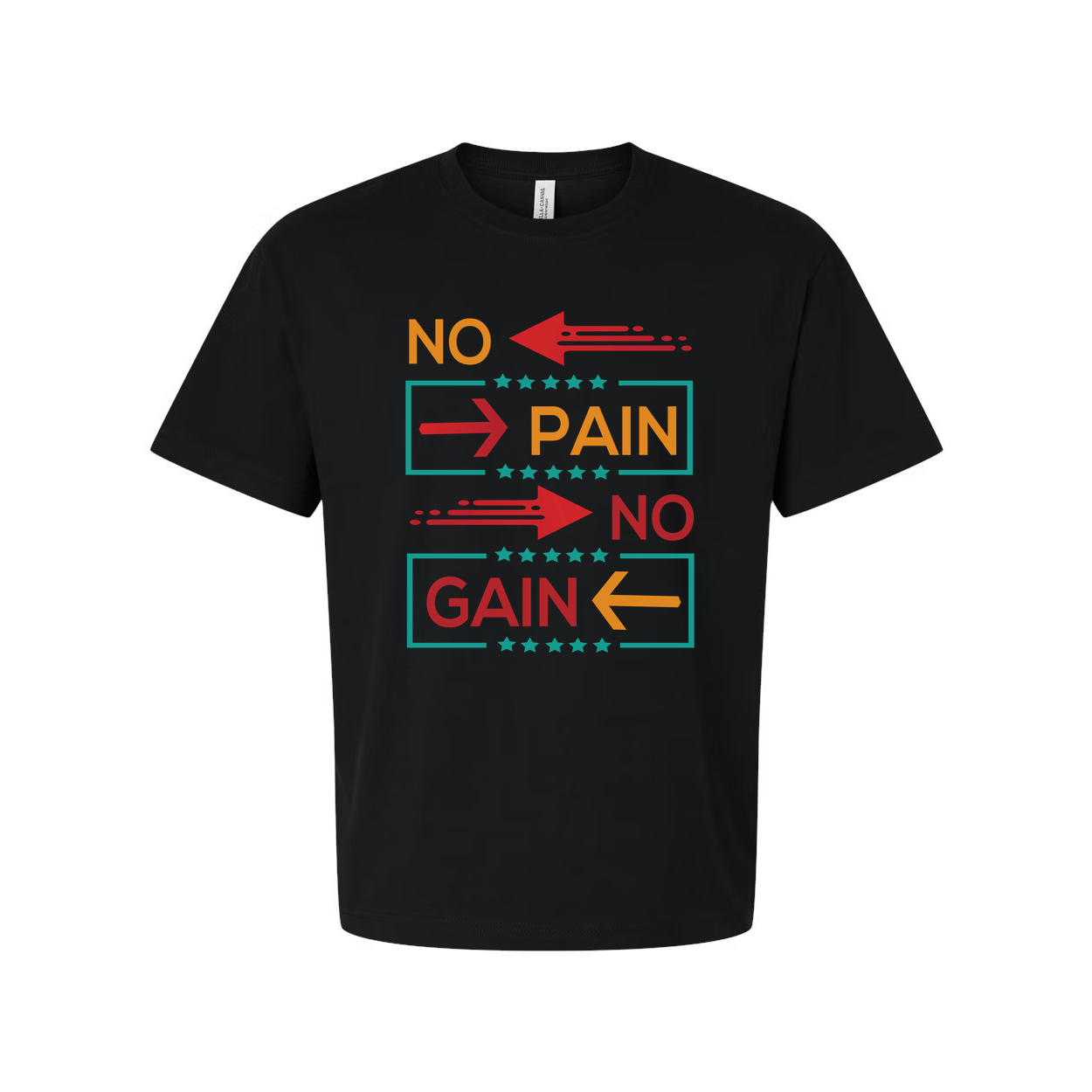 Unisex No Pain No Gain Graphic T Shirt White Short Sleeve Workout Tee For Fitness Enthusiasts