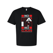 No Pain No Gain Graphic T Shirt Unisex White Cotton Short Sleeve For Active Lifestyles