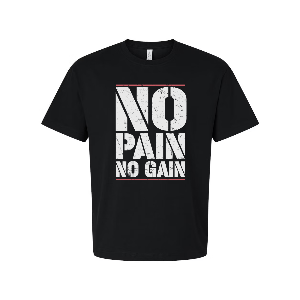 No Pain No Gain Graphic T Shirt Unisex Short Sleeve Workout Tee For Fitness Enthusiasts