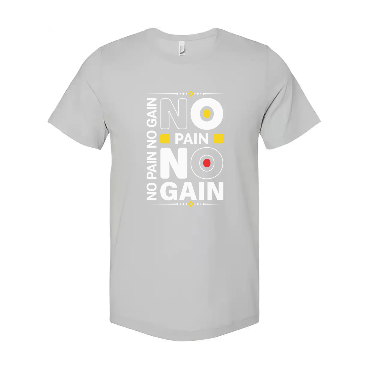 No Pain No Gain Unisex Graphic T Shirt Cotton Short Sleeve Tee For Men Women Fitness Athleisure Gift