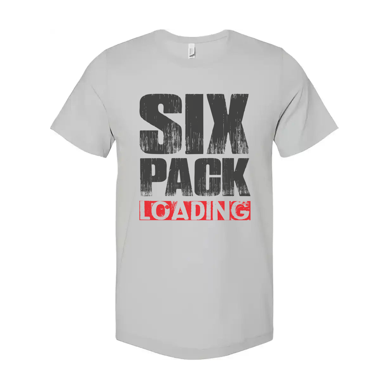 Six Pack Loading Graphic T Shirt Unisex Fitness Tee For Men And Women Casual Wear