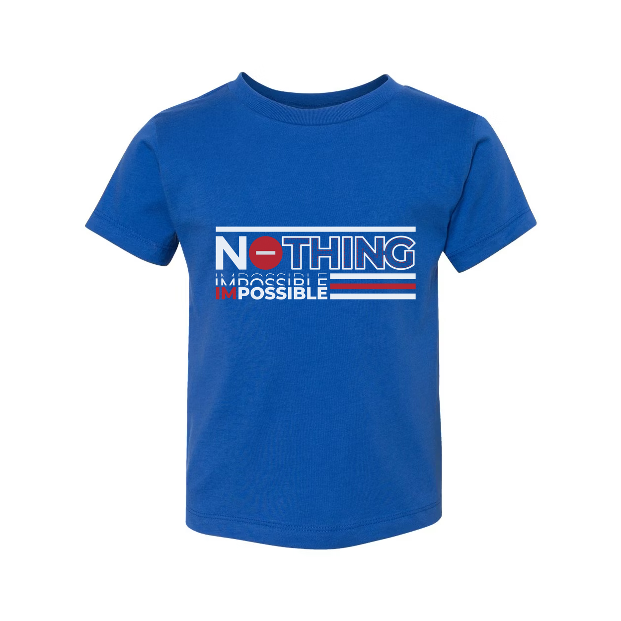 Nothing Is Impossible Graphic Unisex T Shirt White Short Sleeve Crew Neck Cotton Tee