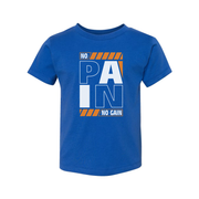 Pain No Gain Graphic T Shirt Unisex White Short Sleeve Tee With Bold Design And Comfortable Cotton