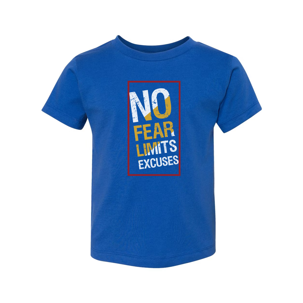 Unisex No Fear Limits Excuses Graphic T Shirt For Workouts And Fitness Apparel Collection