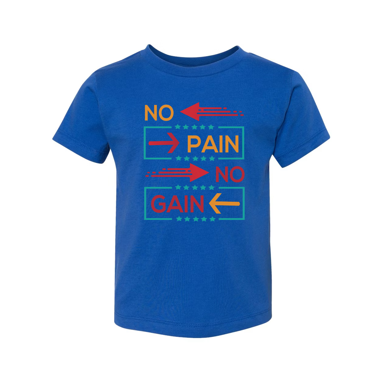 Unisex No Pain No Gain Graphic T Shirt White Short Sleeve Workout Tee For Fitness Enthusiasts