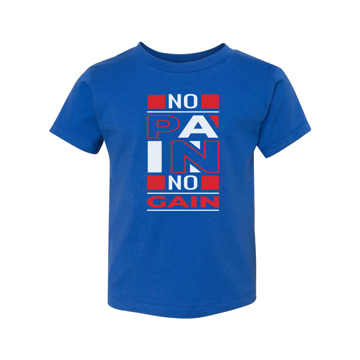 No Pain No Gain Graphic T Shirt Unisex White Cotton Short Sleeve For Active Lifestyles