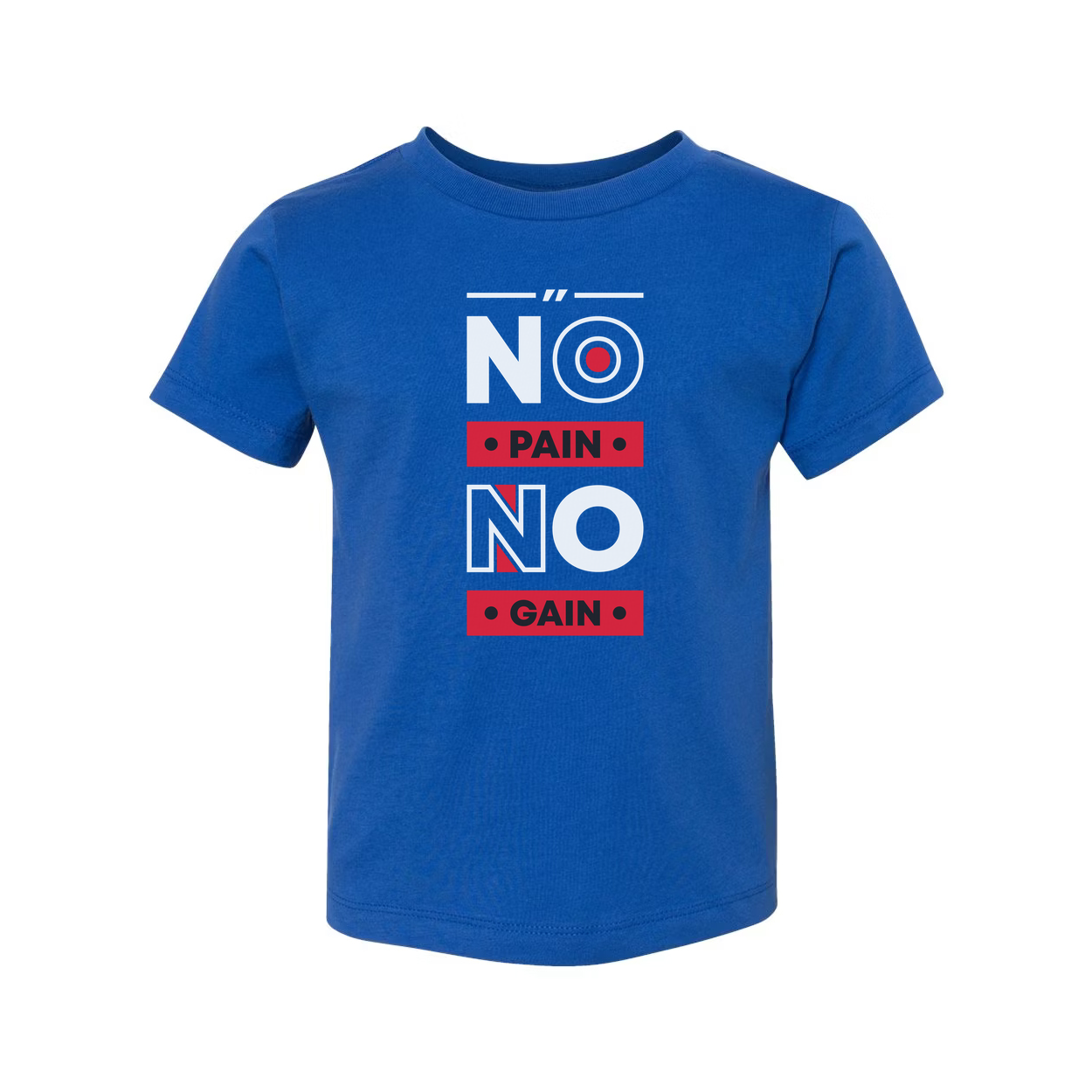 No Pain No Gain Graphic Tee For Men And Women Unisex White Short Sleeve Cotton Shirt