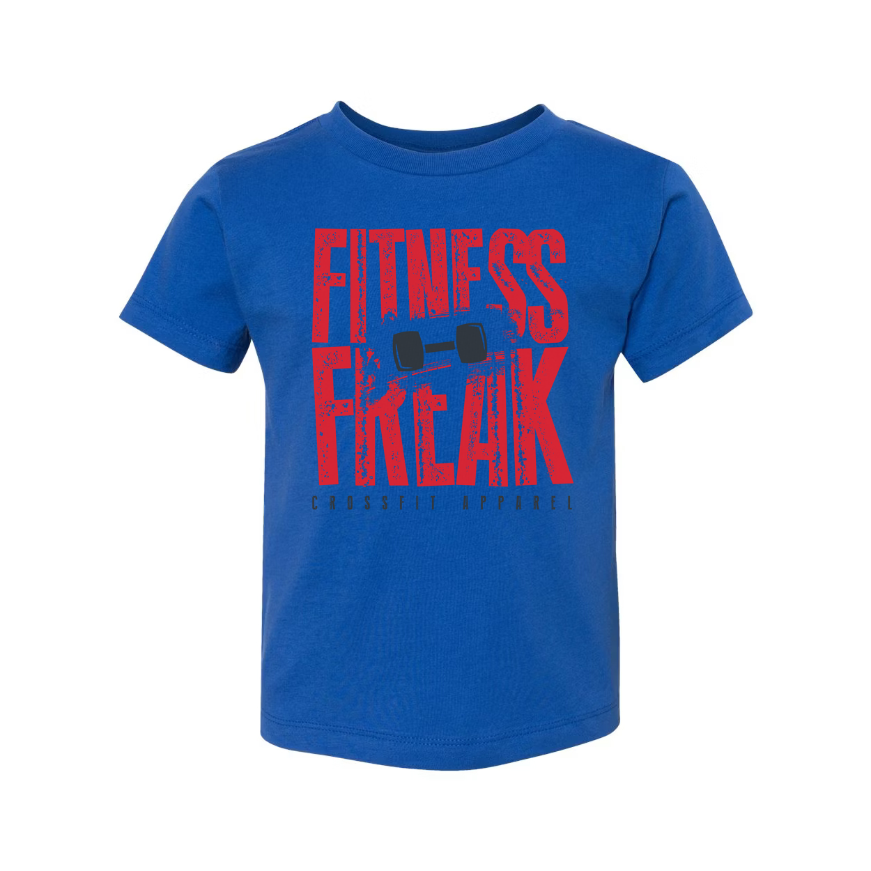 Fitness Freak Unisex Graphic Tee With Barbell Illustration For Crossfit Enthusiasts