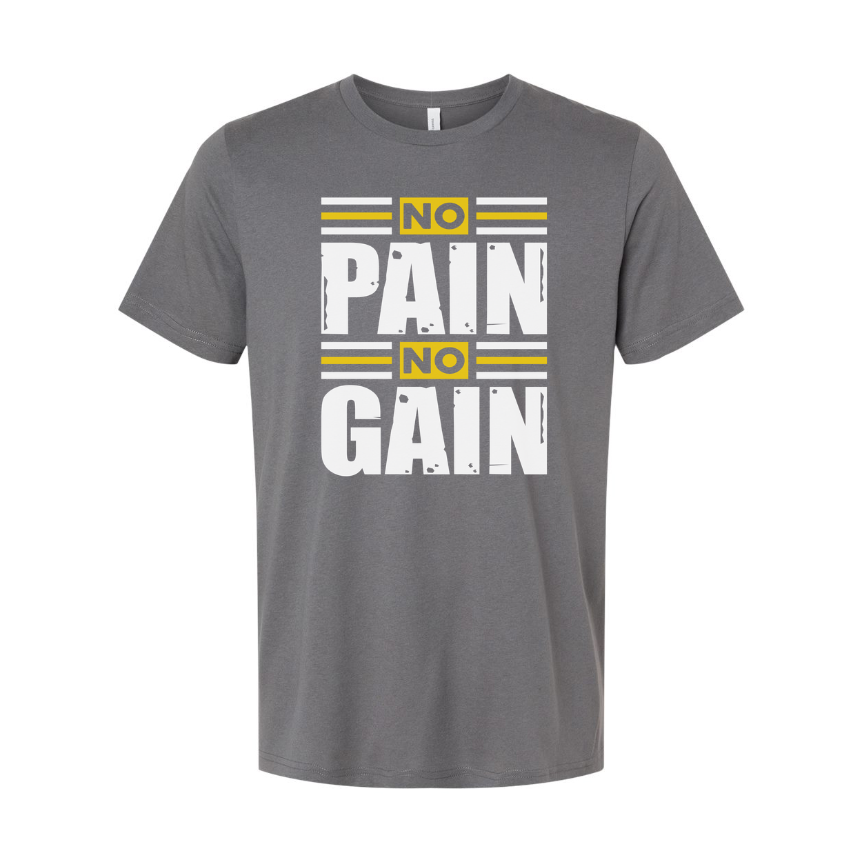 Unisex No Pain No Gain Graphic T Shirt For Workout Gym Training And Fitness Enthusiasts